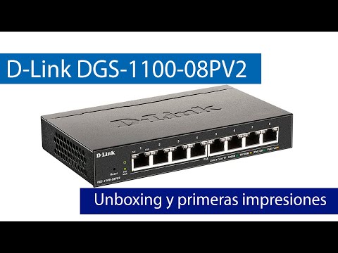 Šakotuvas D-LINK EasySmart valdomas jungiklis 8 prievadų Gigabit PoE / PoE+ video