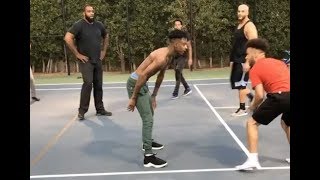 21 Savage Proves He's A Better Basketball Player Than Lil Uzi Vert #AllUrbanCentral