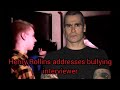 Henry Rollins addresses bullying interviewer