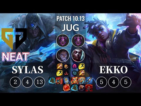 GEN Neat Sylas vs Ekko Jungle - KR Patch 10.13