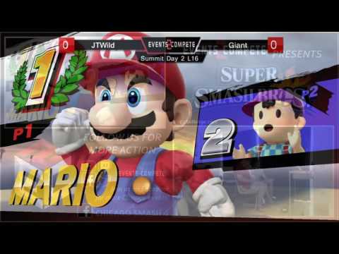 Chicago Sm4sh Summit Losers Round 3 – JTWild (Mario) vs. Giant (Ness)