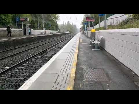 DART 8100 class and Enterprise train 201 class Loco no 227+9001 Raheny Station Dublin. 1/5/22