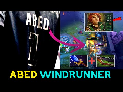 11k MMR ABED "Windrunner" WTF, 916 Movement Speed- So IMBA | DOTA 2 MICRO