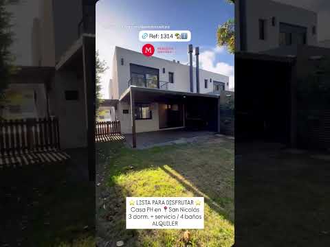Video de YouTube - Alquiler casa 3 dormitorios y servicio en Carrasco barrio San Nicolas barrio con seguridad