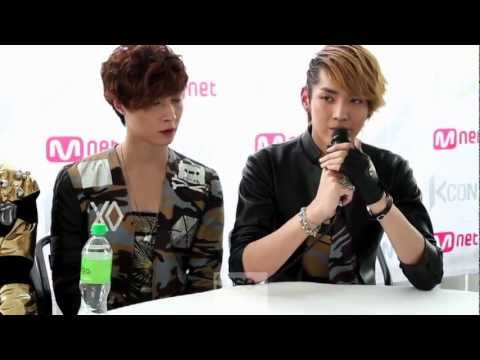 EXO-M on US Fans, Musical Influences (KCON 2012) 엑소엠