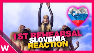 🇸🇮 Slovenia First Rehearsal (REACTION) Raiven Veronika @ Eurovision 2024