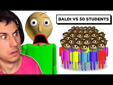50 Players Help Me Beat Baldi's Basics!