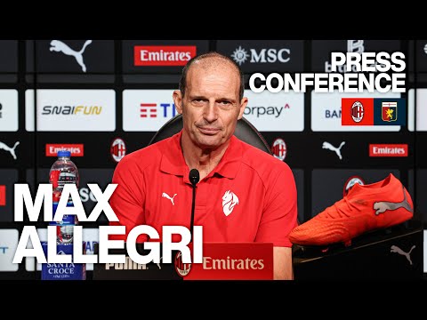 Allegri: "A single moment can decide a season" | AC Milan v Genoa | Press Conferenza
