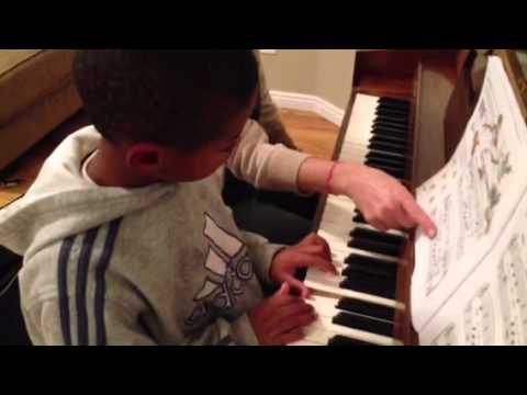 Owen playing piano