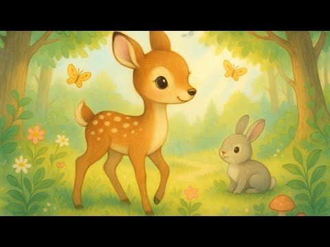 Kleines Reh im Wald 🦌 | Sanftes Natur-Kinderlied auf Deutsch | Pamuk Şeker Hikayeleri #kindermusik