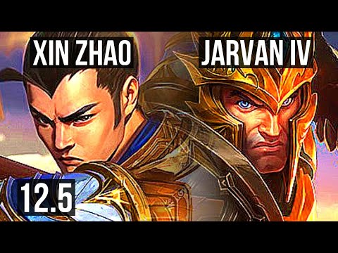 XIN ZHAO vs JARVAN IV (JNG) | 13/1/9, Legendary, Rank 10 Xin | KR Challenger | 12.5