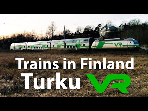 Trens na Finlândia | Turku rautatieasema | VR Finnish Railways | 26-01-2020