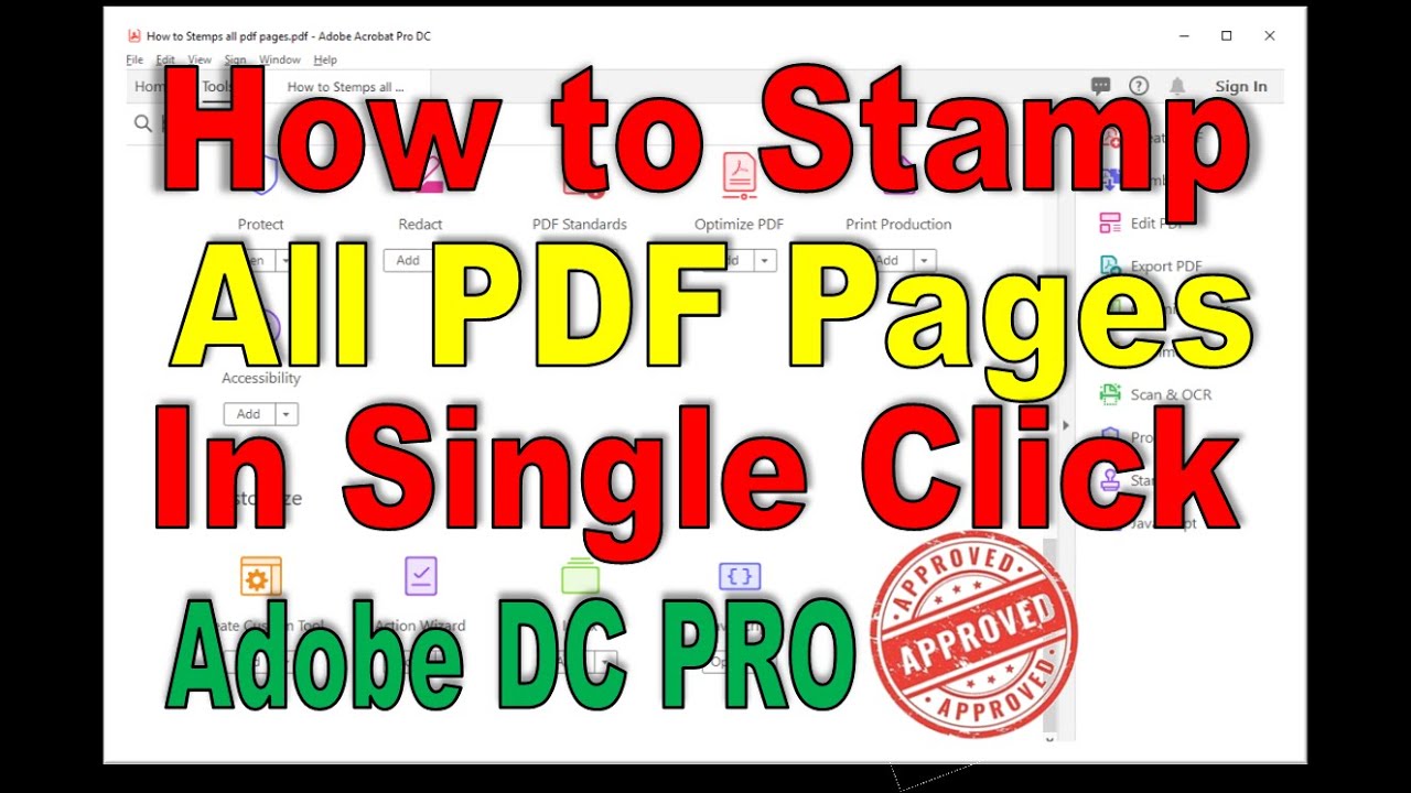 How to Stamp All PDF Pages in Single Click using JavaScript