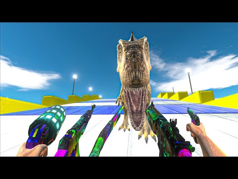 ALL WEAPONS LONG DEATH RUN FPS! CAN I SURVIVE?-Animal Revolt Battle Simulator