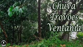 Som de CHUVA com VENTOS FORTES e TROVÕES para Dormir