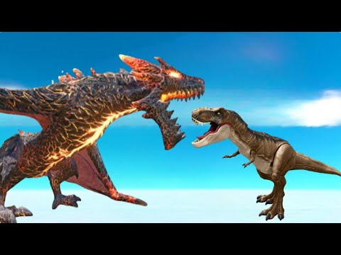 Fire Lava Dragon vs Random units  Gameplay