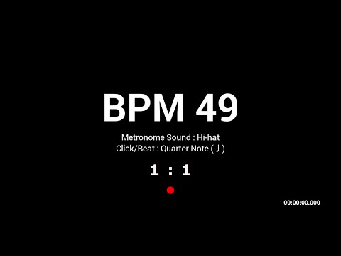 Metronome BPM 49 / Hi-hat