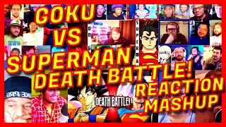 GOKU VS SUPERMAN: DEATH BATTLE! - REACTION MASHUP - DRAGON BALL VS DC COMICS - DRAGON BALL Z PART 3!