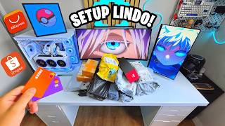 Deixando o SETUP bonito com itens BARATOS do Aliexpress e Shopee!