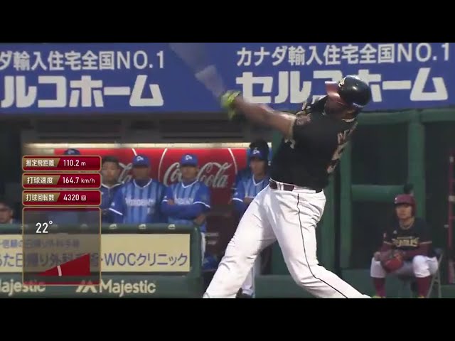 【3回裏】イーグルス・ペゲーロ 強烈な一発で2試合連続アーチ!! 2017/6/8 E-DB