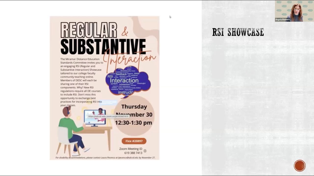 Regular & Substantive Interaction Showcase