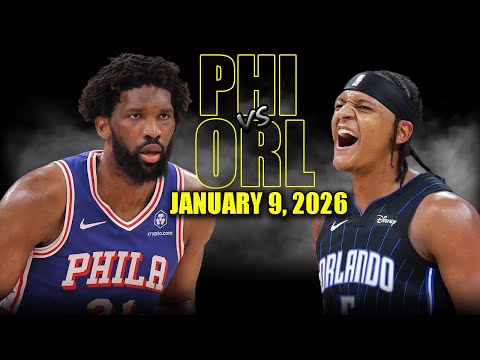 Philadelphia 76ers vs Orlando Magic Full Game Highlights – January 9, 2026 | NBA Season