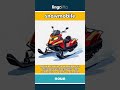 snowmobile - a vehicle with skis and tra... video thumbnail