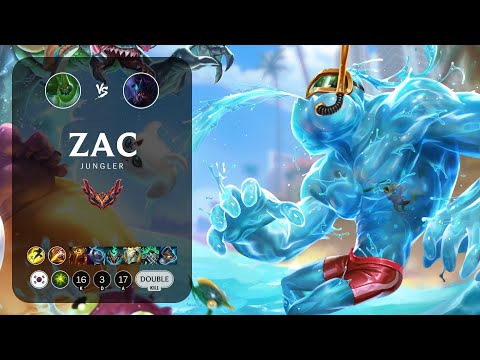 Zac Jungle vs Rek'Sai - KR Grandmaster Patch 13.13