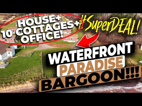 Prince Edward Island Waterfront House, 10 Cottages, Office and Acreage $599,900!