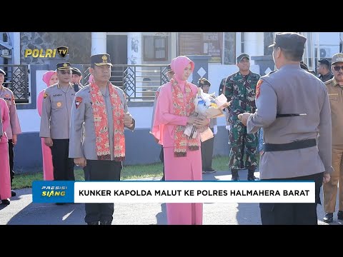 KAPOLDA MALUT LAKSANAKAN KUNJUNGAN KERJA KE POLRES HALMAHERA BARAT