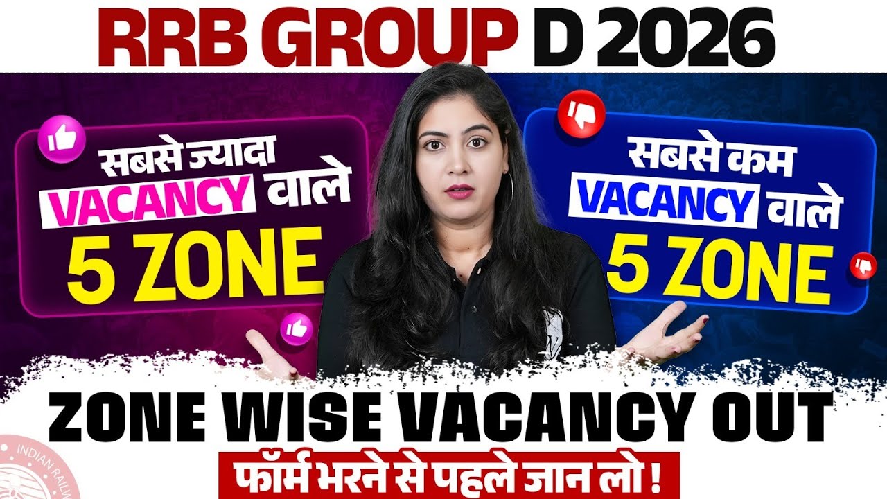 RRB Group D New Vacancy 2026 | RRB Group D Zone Wise Post 2026 | Railway Group D Zone Wise Vacancy