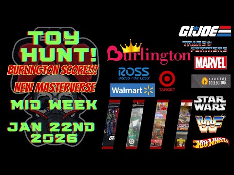 BURLINGTON WINS!! TOY HUNTING AND FINDING NEW ACTION FIGURES JAN 22nd  MCFARLANE GI JOE SPIDERMAN