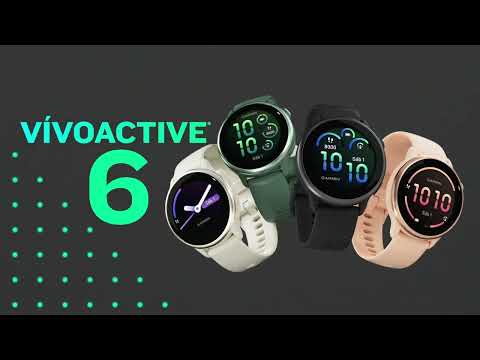 thumbnail video image 2 of Smartwatch Garmin  Monitor VívoActive 6 Negro 20 mm, 2 of 5