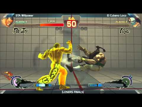 SSF4 AE 2012 STA Willpower vs El Cubano Loco Losers Finals |Saturday Night Snapback 5.4