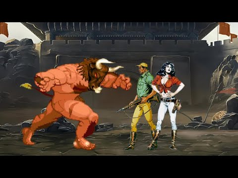 Minotaur vs Mustapha & Hannah | Cadillacs & Dinosaurs Mugen Battle!