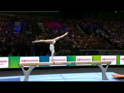 Nina Derwael 🇧🇪 takes GOLD 🥇 on Beam Final at European championships 2025