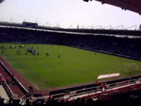 Southampton V Hartlepool - The teams enterance to the match.