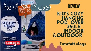Kids cozy hanging POD holds up to 350LB for indoor & outdoor with stand |hanging PoD tent|