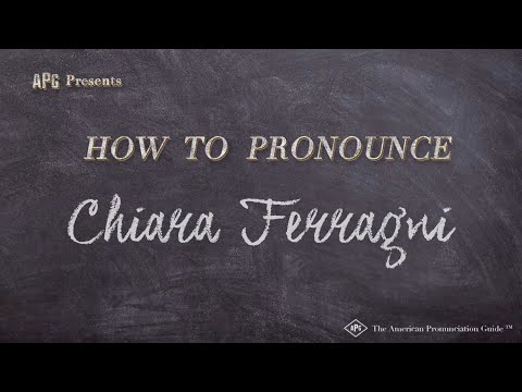 How to Pronounce Chiara Ferragni (Real Life Examples!)