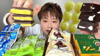 ASMR お菓子 【咀嚼音/Mukbang/Eating Sounds】【字幕あり】