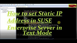 Set Static IP Address in SUSE Linux Enterprise Server (TEXT MODE)