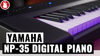Video thumbnail for Yahama NP-35 - Digital Piano im schlanken Keyboard-Format by MUSIC STORE Products