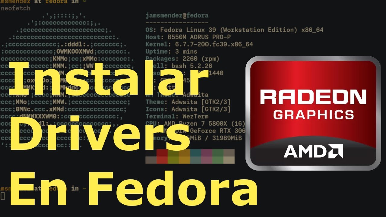 Como instalar los drivers AMD GPU en Fedora - Linux