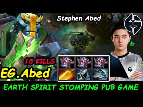 Abed Earth Spirit MIDLANE Stomping PUB GAME Server NA Dota 2 Pro gameplay