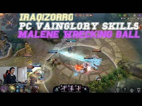 VAINGLORY FULL GAME VODS | IRAQIZORRO - WRECKING BALL CP MALENE MID | PC PLAYS | GoTD