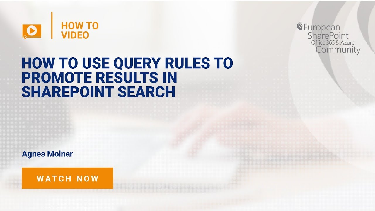 How To use Query Rules to Promote Results in SharePoint Search How To use Query Rules to Promote Results in SharePoint Search