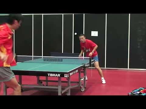 Ma Lin - Lei Zhenhua (CHN) - Practice at the 2007 World Championships in Zagreb