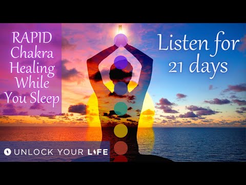 RAPID Chakra Healing While You Sleep Healing Hypnosis | Heal the Energy Body with the Superconscious