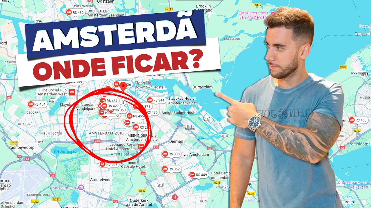 Onde ficar em AMSTERDÃ! As melhores regiões! E como economizar muito no hotel!