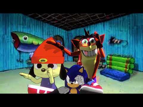 sonic x crash x parappa MMD